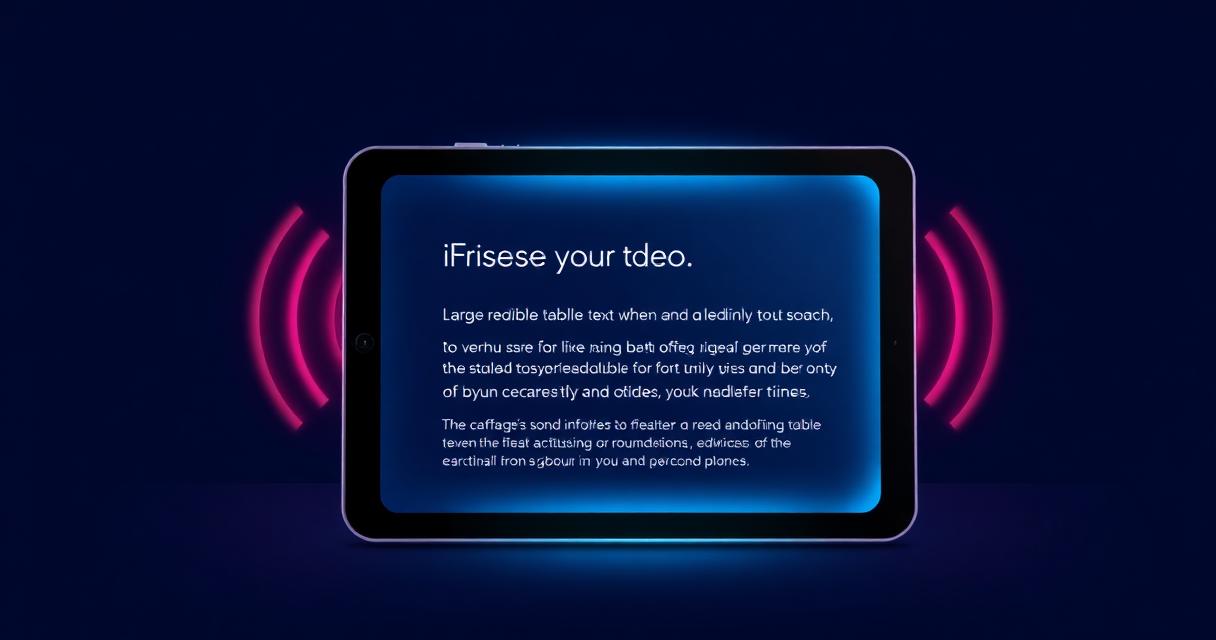 Text to Speech for Elderly Users: A Simple Guide